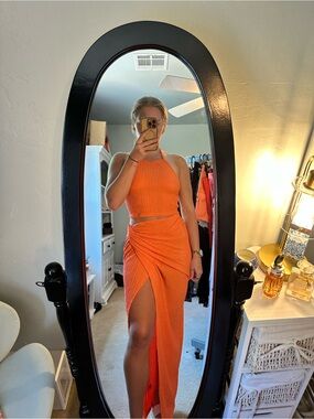 HYFVE Coral Textured Knit Two-Piece Set